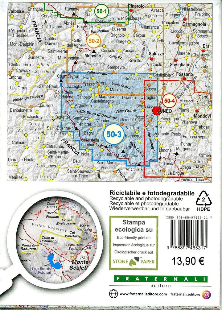 Val Maira - Val Grana - Valle Stura di Demonte - Valle Gesso 1 : 50 000 (wandelkaart), Taschenbuch