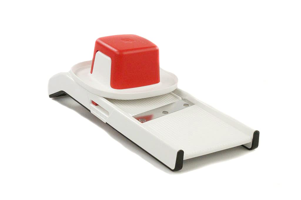 Tupperware Küchenstar 17576 Gemüsehobel für Junior-Koch, Reibe weiss und rot