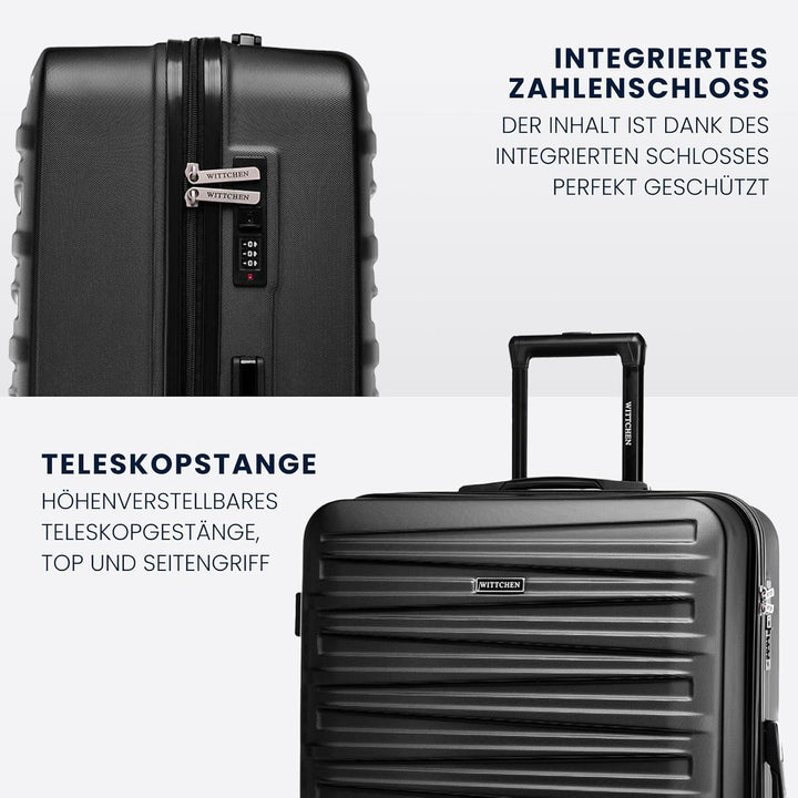 WITTCHEN Skyspeed Line Reisegepäck Grosser Koffer Hartschalenkoffer ABS Gross Rollkoffer Trolley Che