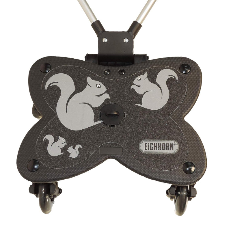Eichhorn Cozy C-Rider Geschwisterboard mit Sitz und Spiel-Lenkrad für Kinder ab 12 Monaten bis 25 kg