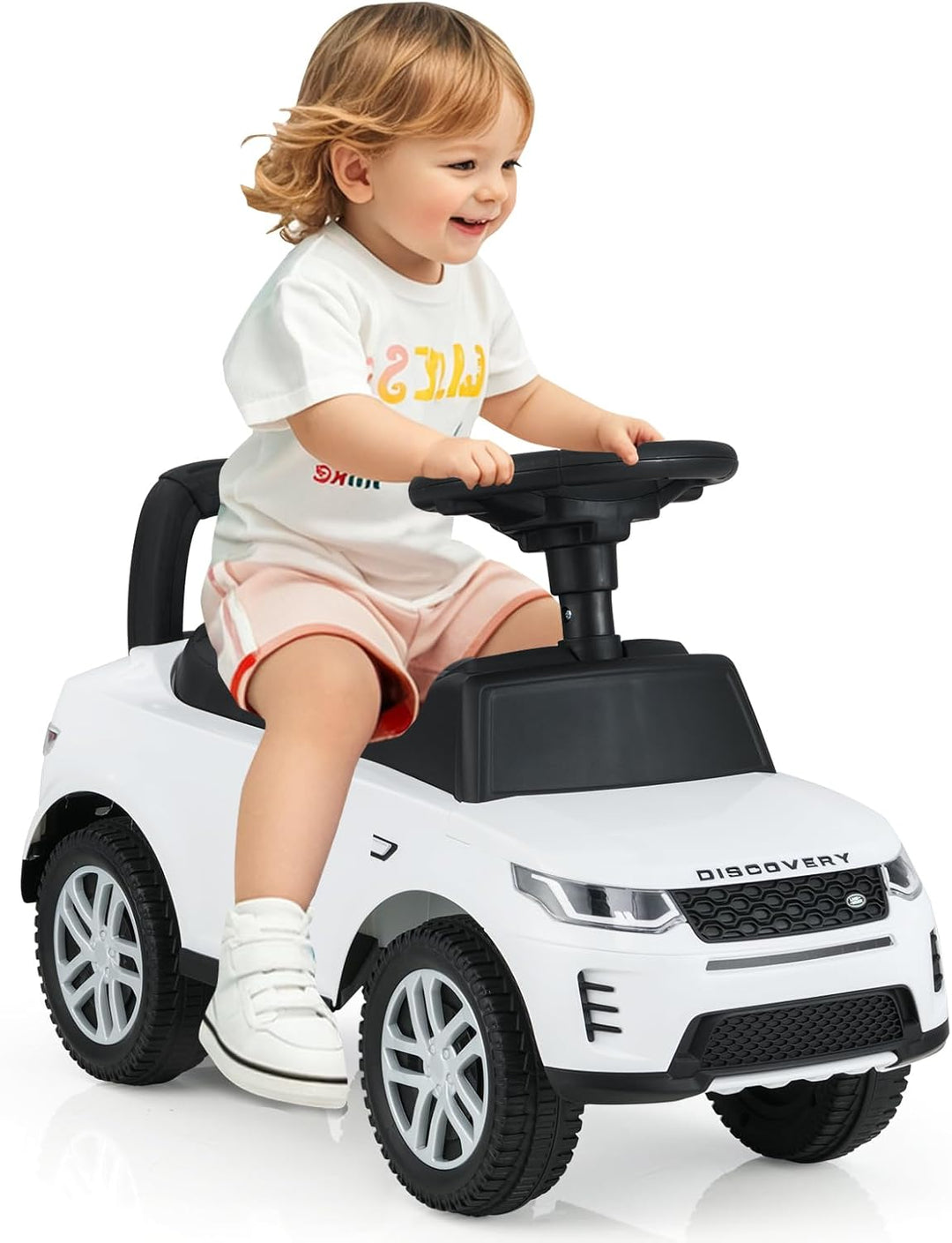 COSTWAY Rutschauto ab 1 Jahr, Rutschfahrzeug mit Stauraum unter Sitz, Rutscher Kinderauto mit Hupe &