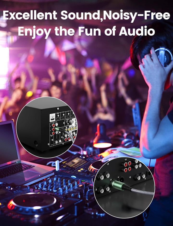 XLR auf Cinch Kabel, Subwoofer Kabel XLR Stecker auf Cinch Stecker Microfonkabel Stereo Audio Microf