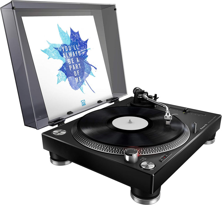 Pioneer DJ PLX-500-K DJ-Plattenspieler mit Direktantrieb, schwarz Black Single, Black Single