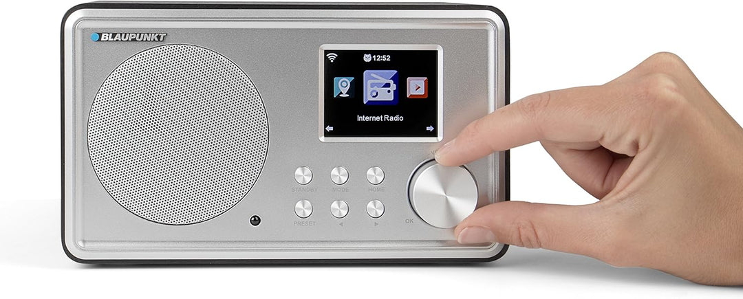 Blaupunkt IR 20 Internetradio, Digital Radio, Farbdisplay, Aux In, Wecker, schwarz Internet Radio 20