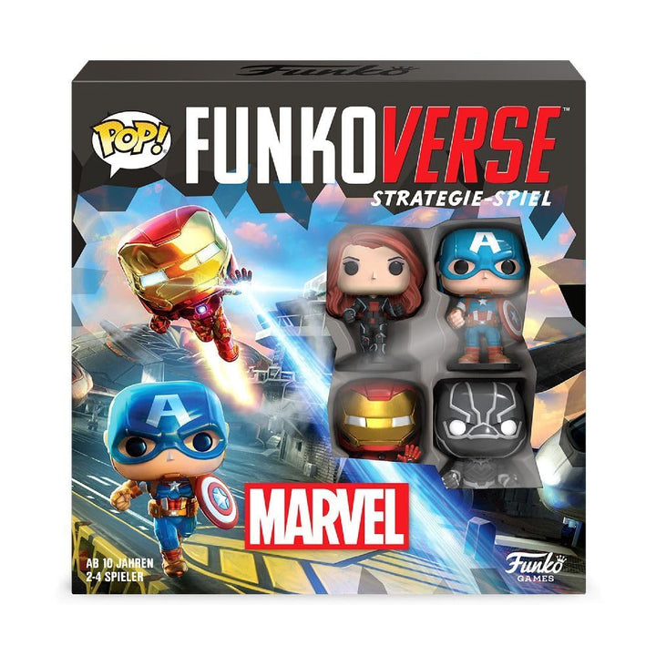 Funko Games Funko Funkoverse: Marvel 100 4-Pack German - Marvel Comics - Light Strategy Board Game F