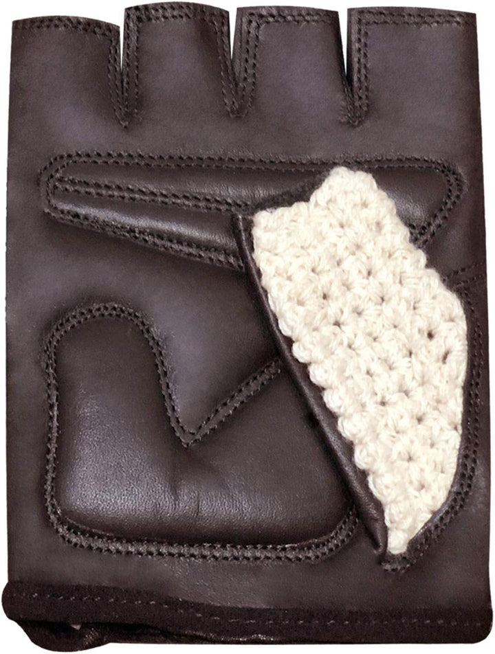 Prime Fingerlose Netzhandschuhe Gepolsterte Handschuhe Biker Fitness Gym Body Building Gewichtheben