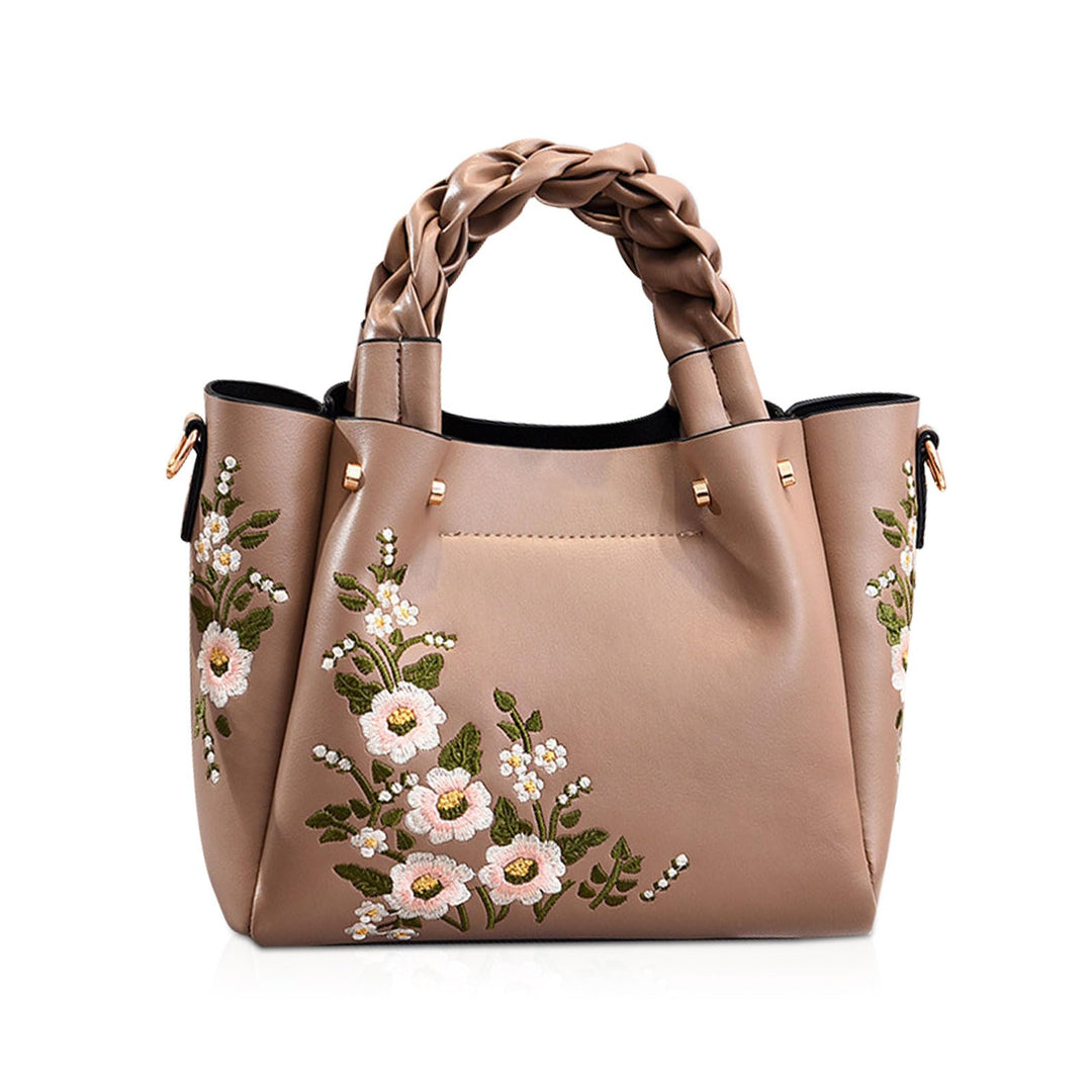 NICOLE &amp; DORIS Elegant Handtasche Damen Shopper Tote PU-Leder Henkeltasche Frauen Schultertasche Bes