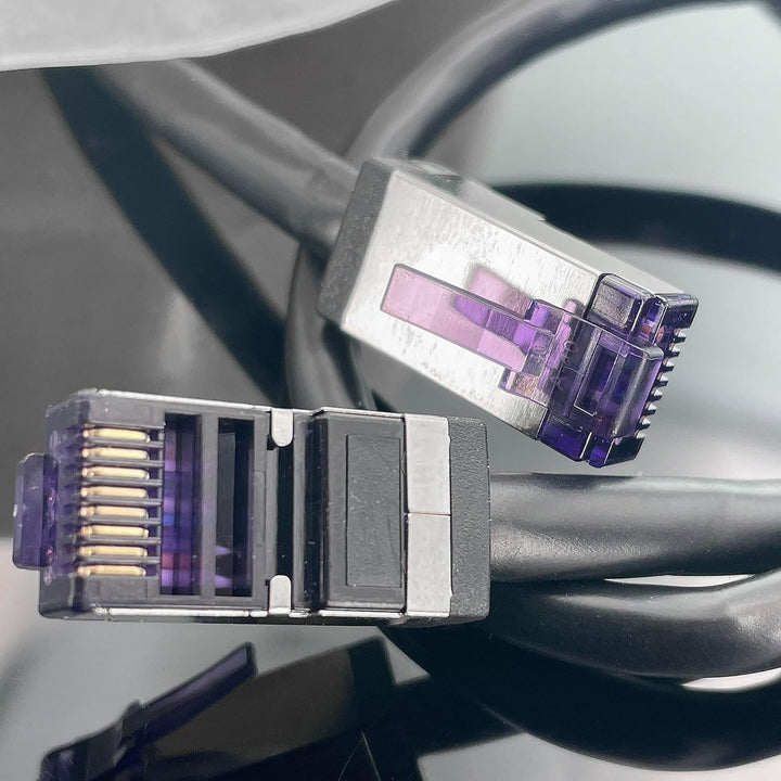 1aTTack.de - 50m - CAT6a Superflex- Ethernet Gigabit LAN Netwerkkabel RJ45 CAT6 A Patchkabel 10000 M