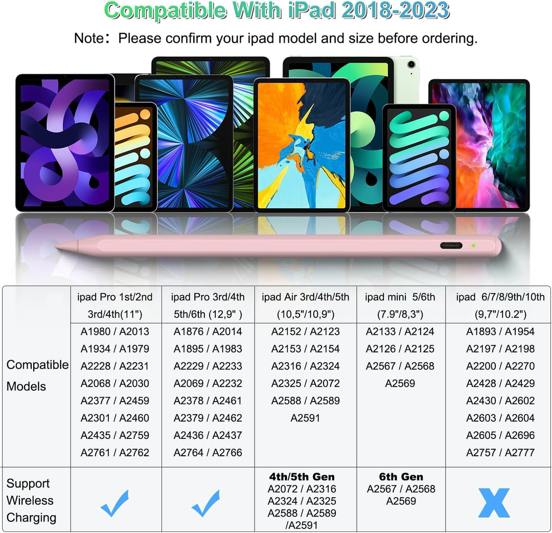 iPencil 2. Generation für iPad (2018-2024), Magnetische drahtlose Aufladung Stift für iPad, BONZATA