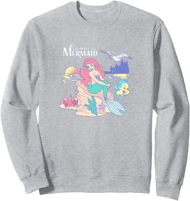 Disney Little Mermaid Ariel Vintage Pop Portrait Sweatshirt