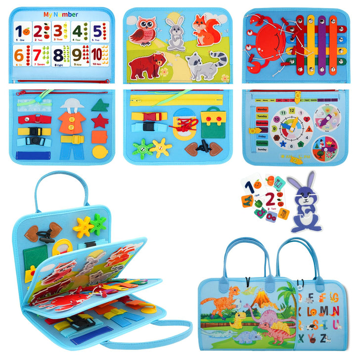 RunHero Busy Board Montessori Spielzeug Baby ab 1 Jahr Quiet Book Activity Board Motorikspielzeug Fi