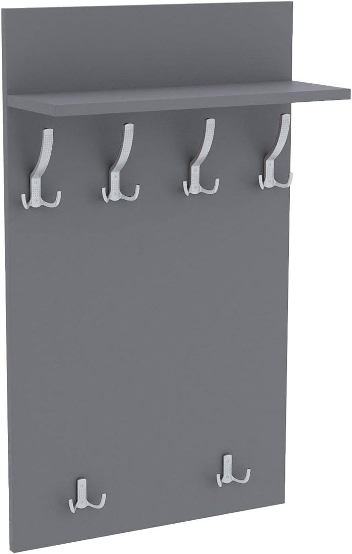AKKE 100x60 | MAXI Garderobenpaneel Wandgarderobe Garderobe Wandpaneel Kleiderstange ALUMINIUM | LIG