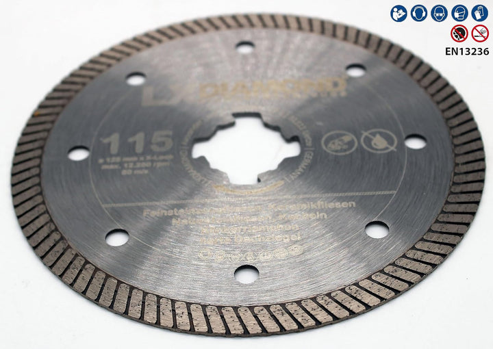LXDIAMOND Diamant-Trennscheibe 115mm Premium Diamantscheibe für Feinsteinzeug Fliesen Natursteinflie