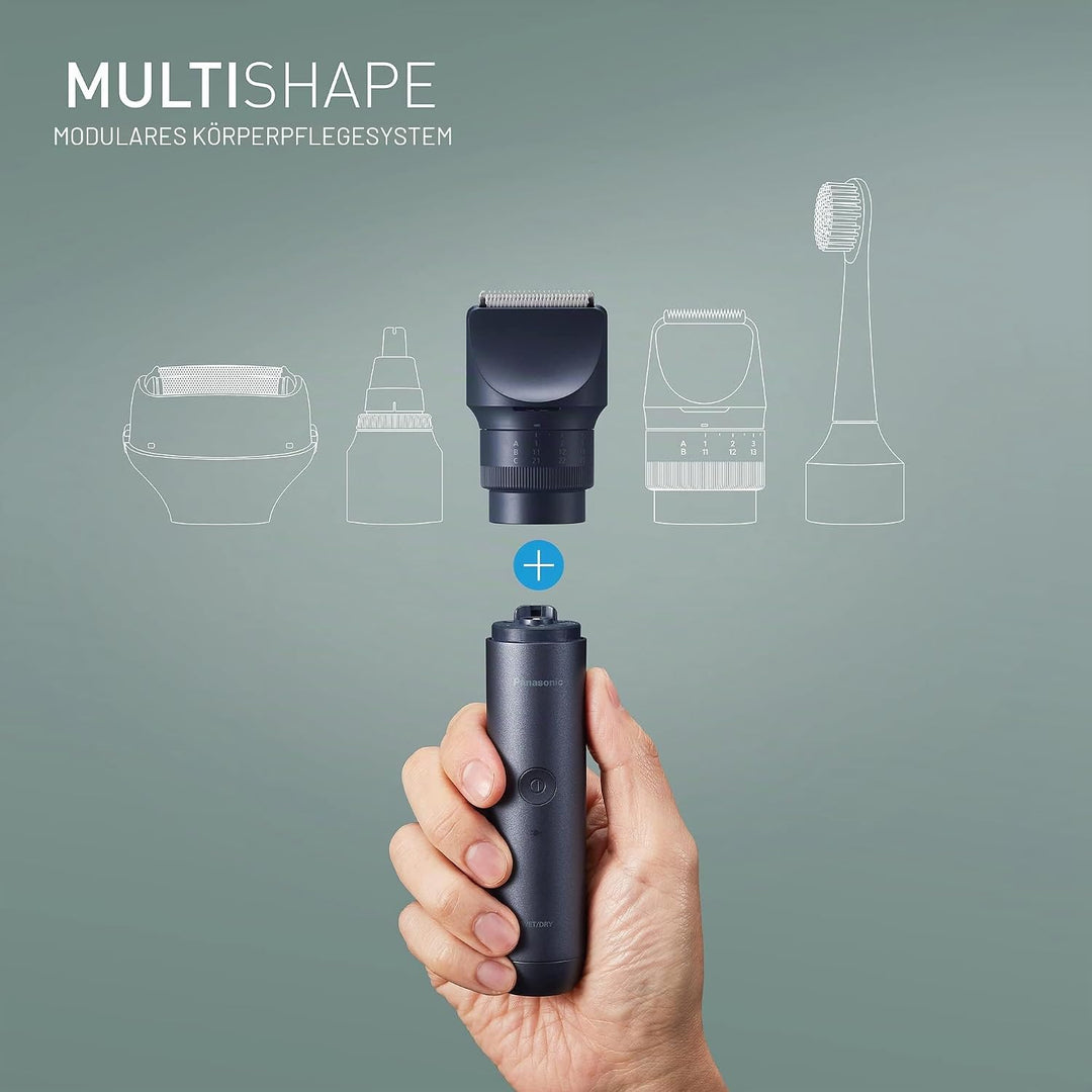 Panasonic MULTISHAPE modulares Körperpflege-System ER-CTW1, Bart- und Haartrimmer für Männer mit wie