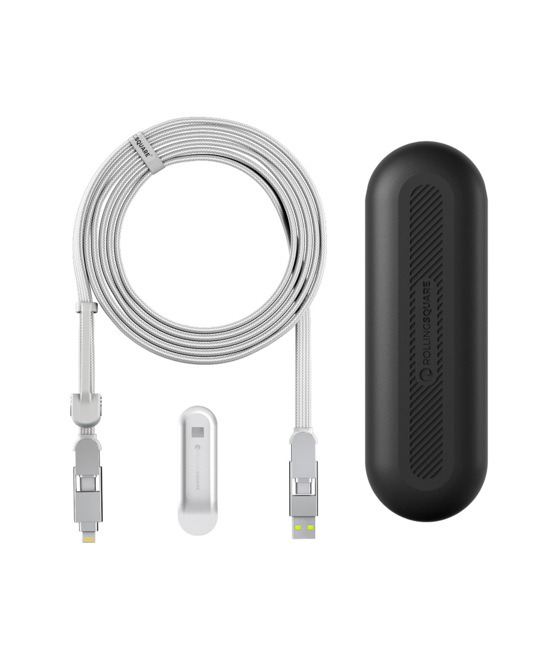 Rolling Square inCharge XL 300 cm - USB-C-Kabel, Universal-Smartphone-Kabel, Geschenk für Männer, 6-