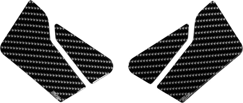 BIKE-label Tankpad seitlich Carbon Schwarz kompatibel mit Kawasaki X800706VA Je Seite Ca. 149 X 134