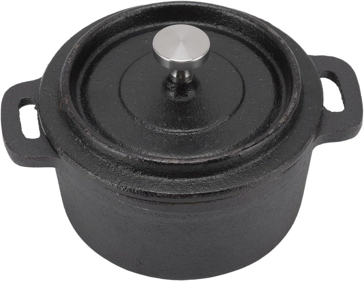 Dutch Oven, antihaftbeschichtete flache Gusseisenpfanne, traditioneller Stil, verdickter, ergonomisc