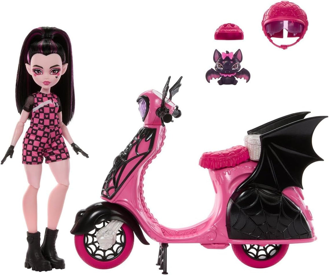 Draculaura und Sein Monster Scooter hig