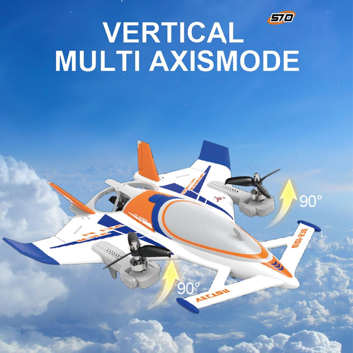 FLYCOLOR QIDI 570 RC Flugzeug 2,4 GHz 6CH RC Segelflugzeug Festflügelflugzeug 3 Flugmodelle Bürstenl