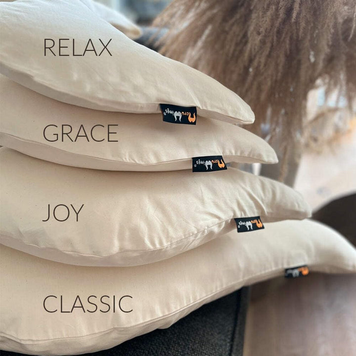 MeroWings Flügelkissen Grace Bio Baumwoll Satin - mit Schafschurwolle Innenkissen