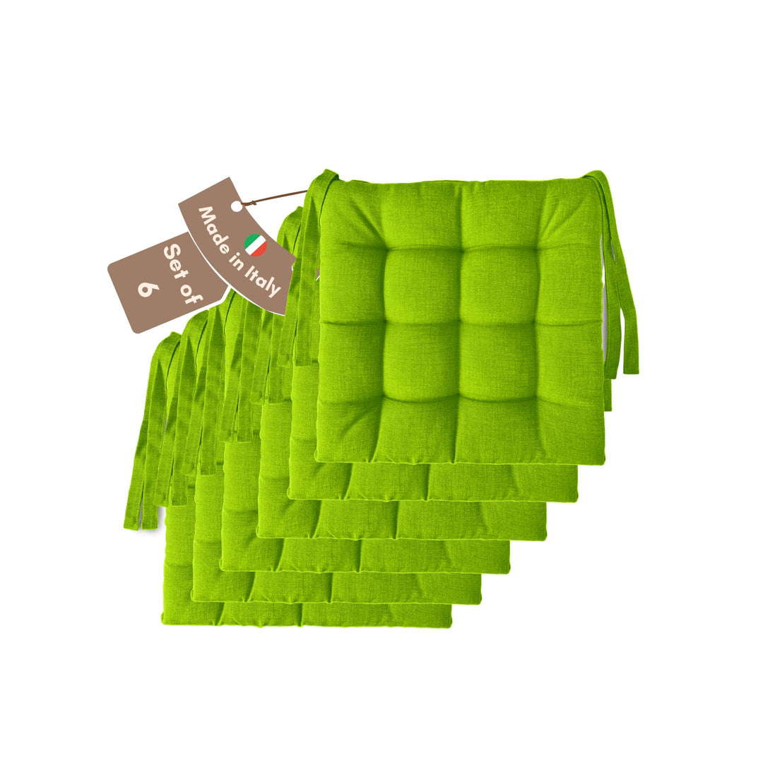 Il Tuo Artigiano Design Set mit 4 oder 6 Sitzkissen für Küchenstühle, hergestellt in Italien, Set mi