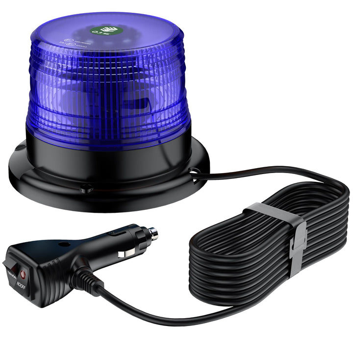 EYPINS 40 LED Rundumleuchte, 40W Auto Warnleuchte, Rundumleuchte Blau, Magnet Warnlicht Blinkleuchte