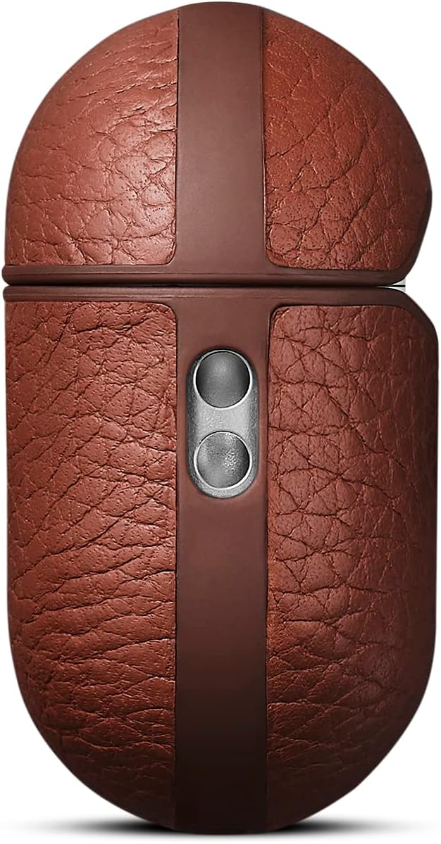 Woolnut Leder Hülle Case für AirPods Pro 2. Gen - Cognac Braun, Cognac