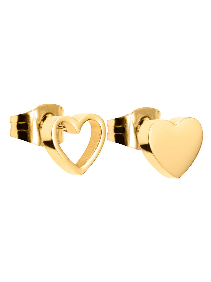 LIEBESKIND Damen-Ohrstecker Edelstahl, gold