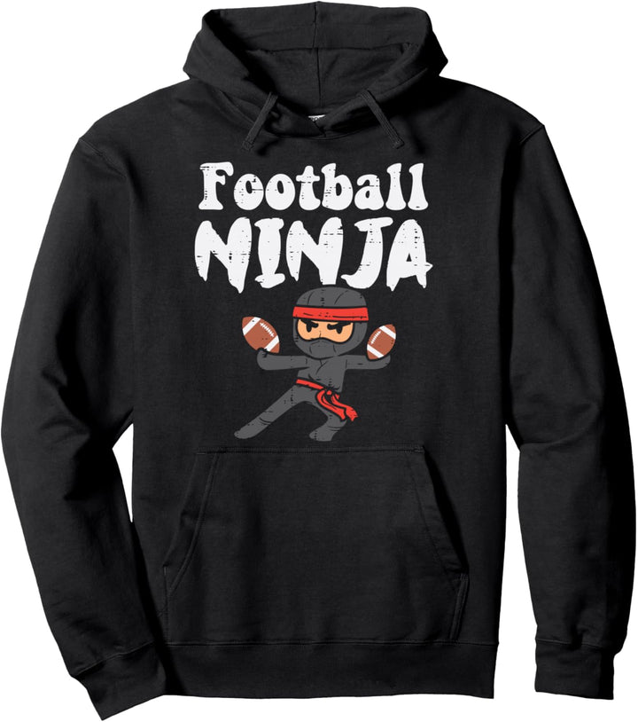 American Football Ninja Lustiger Trainingsspieler Herren Jungen Kinder Pullover Hoodie