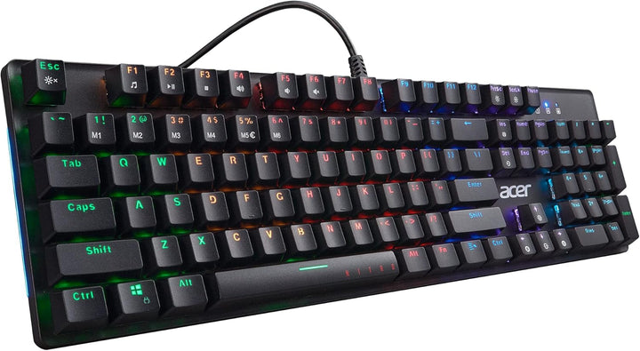 Acer Nitro Gen 2 Kabelgebundene Gaming-Tastatur - RGB beleuchtete Tastatur | 100% Anti-Ghosting (N-K