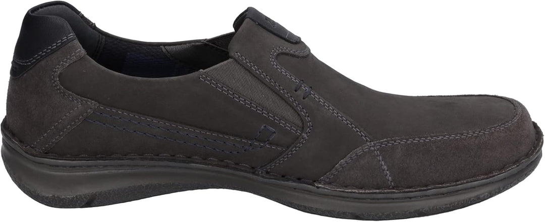 Josef Seibel Herren Slipper Anvers 63,Weite K (Extra weit),Wechselfussbett 40 EU X-Weit Grau Granit,