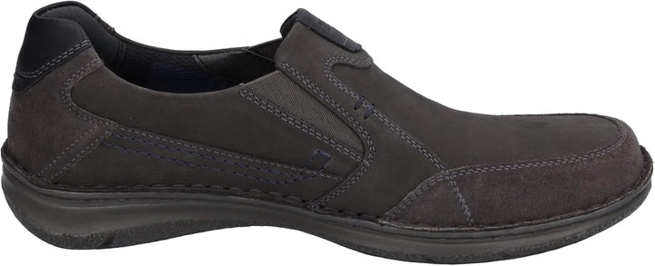 Josef Seibel Herren Slipper Anvers 63,Weite K (Extra weit),Wechselfussbett 40 EU X-Weit Grau Granit,