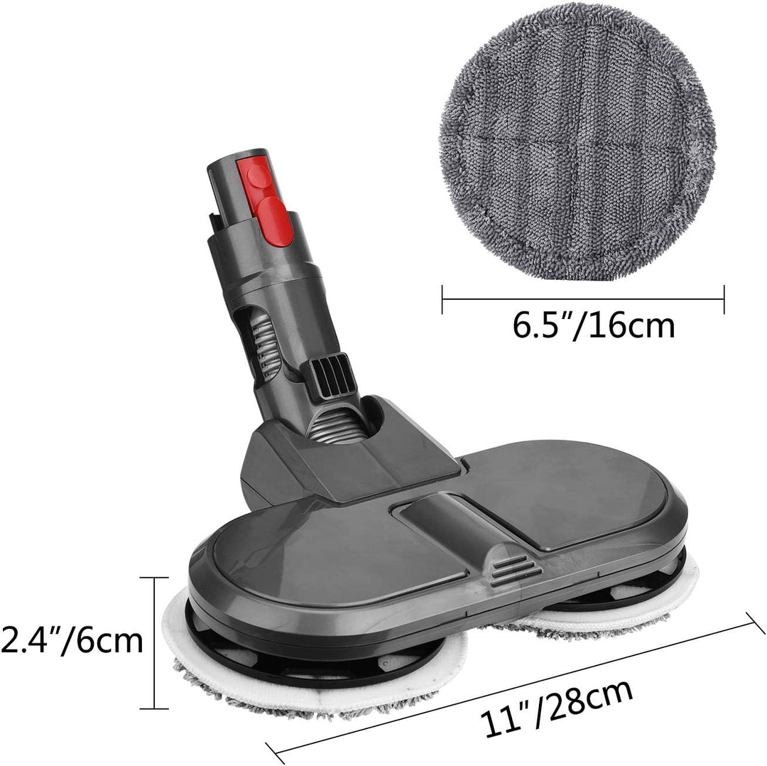 MoPei Elektrischer Wischaufsatz für Dyson Staubsauger V7 V8 V10 V11 V15, Ohne