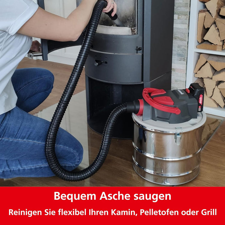 Starmix AV P-15 18V Akku-Aschesauger für Kamin und Feuerstellen, kompatibel mit CAS-Akku (Nicht im L