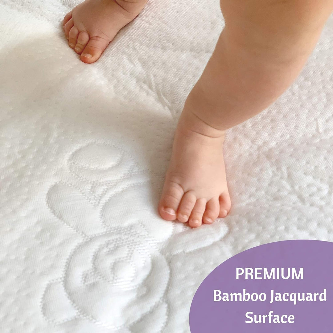 Vesta Baby Premium Kinderbett Matratzenschutz 140 x 70 cm - Geräuschlos Wasserdichte Padabdeckung Sp