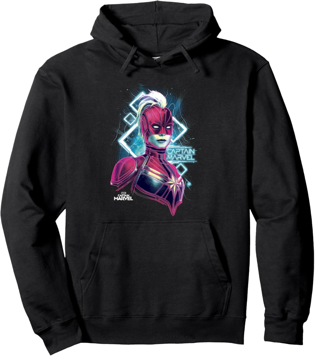 Captain Marvel Galaxy Portrait Pullover Hoodie