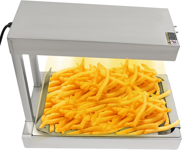 750 W Wärmebrücke Speisenwärmer, Pommeswärmer 560 x 330 x 465 mm Pommes Frittenwanne, Max. 80 ℃ Elek