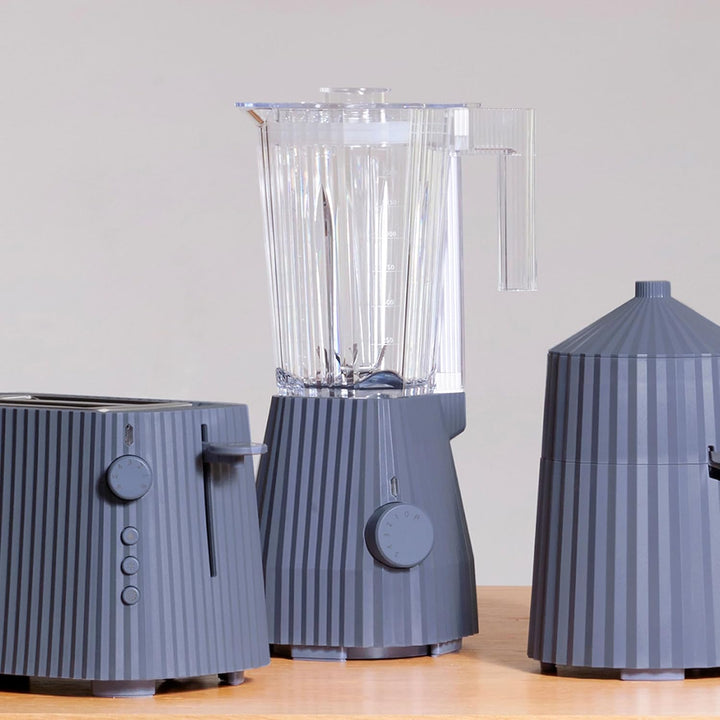 Alessi Plissé MDL09 G - Standmixer mit Abgestufter Karaffe, Thermoplastisches Harz, Europäischer Ste