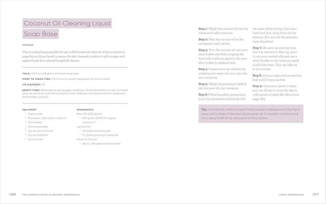 The Complete Guide to Natural Soap Making: Create 65 All-Natural Cold-Process, Hot-Process, Liquid,