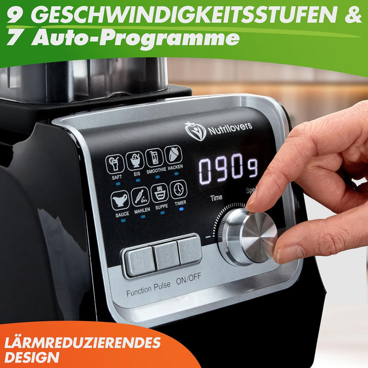 NUTRI-BLENDER MAX+ Hochleistungsmixer 2000W Standmixer Smoothie Hochleistung Smoothie-Maker Profi Mi