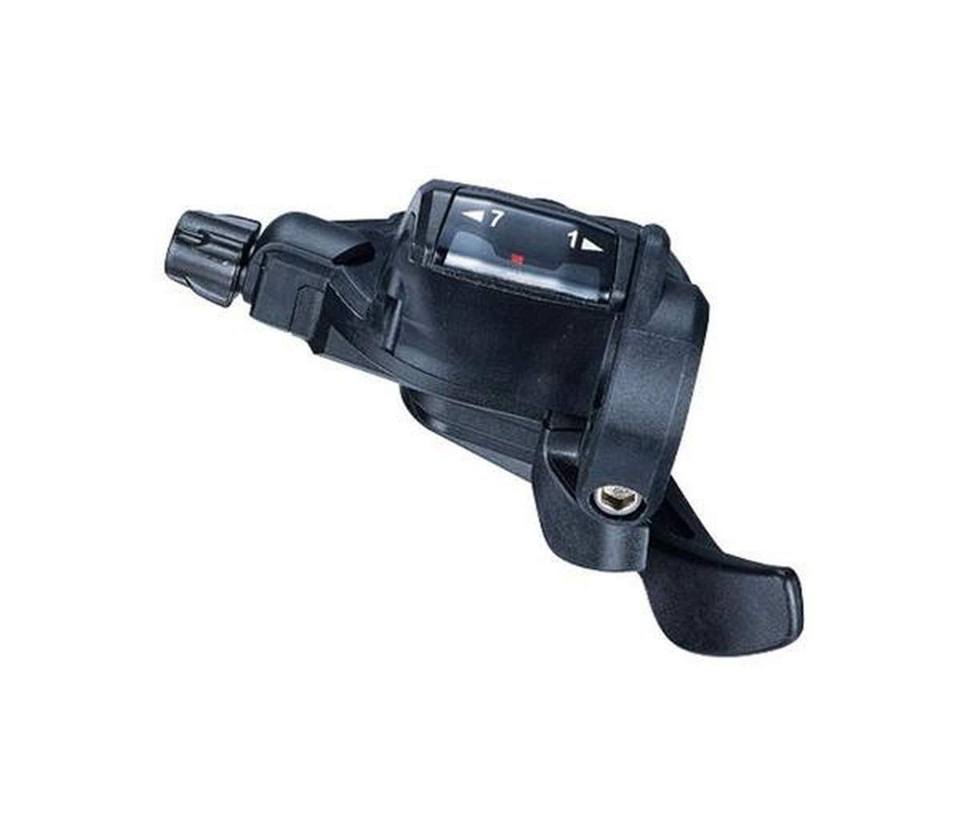 Microshift Trigger TS38-7 Schalthebel, Sport und Outdoor, Schwarz, 7 V