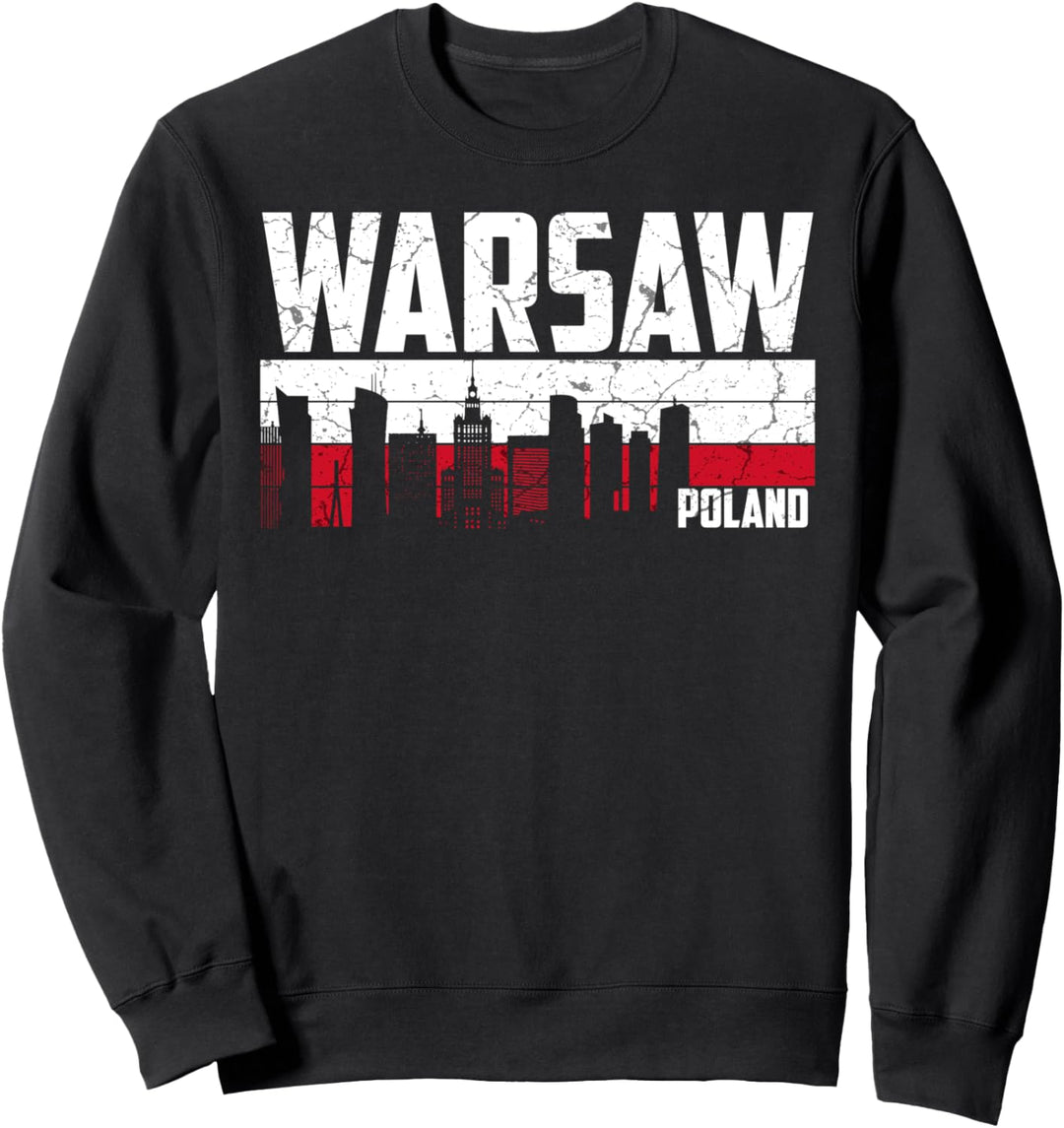 Mein Warschau Skyline Heimat Stadt Souvenir Sweatshirt