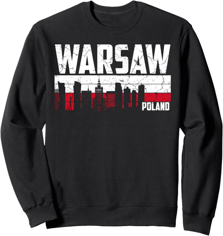 Mein Warschau Skyline Heimat Stadt Souvenir Sweatshirt