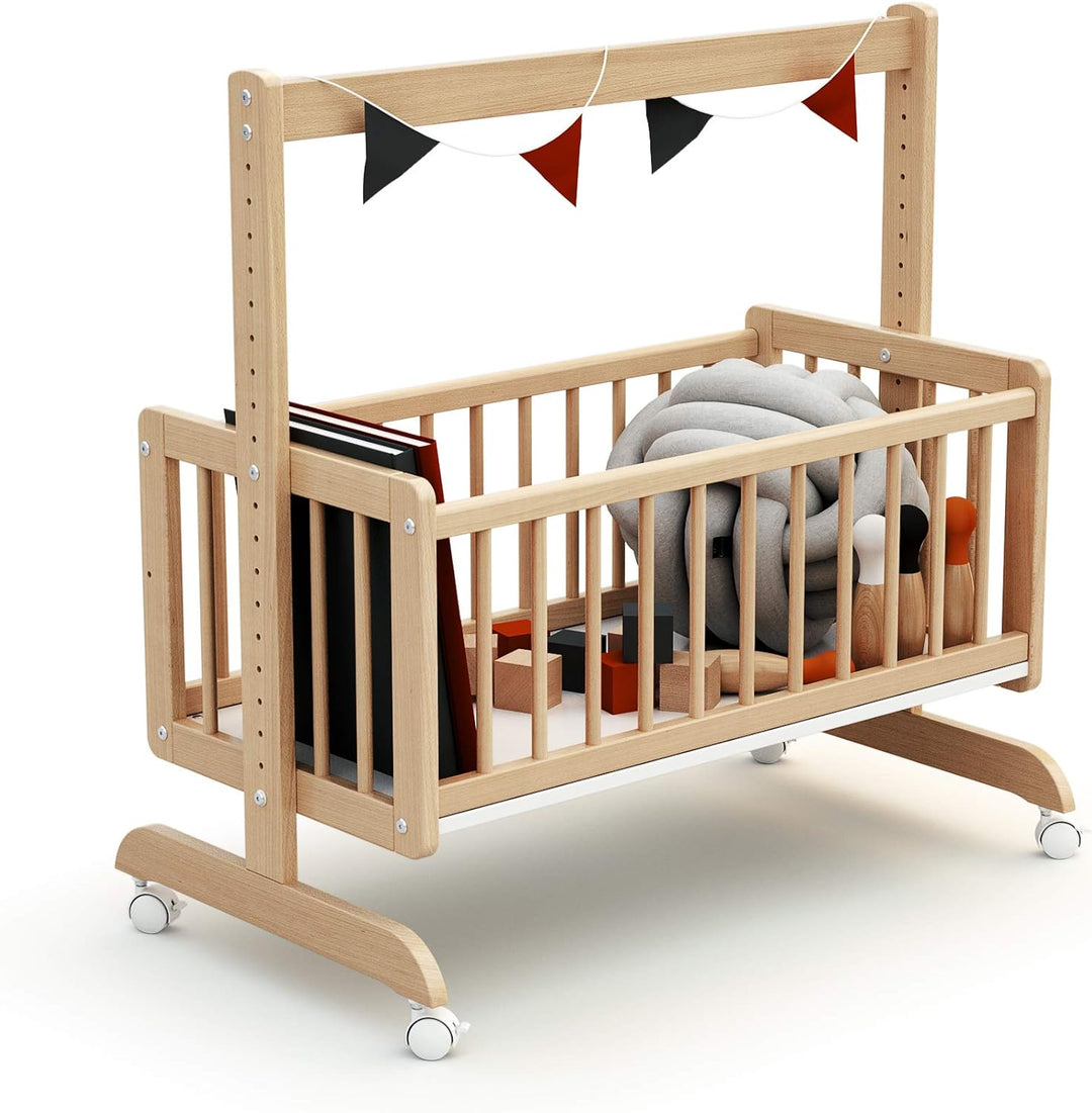 AT4 - Beistellbett ESSENTIEL Lackierte Buche Taille unique Lackierte Buche, Taille unique Lackierte