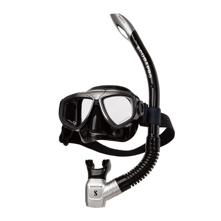 Scubapro Zoom EVO Combo Schnorchelset mit Zoom EVO Tauchmaske und Spectra Schnorchel mit Ventil schw
