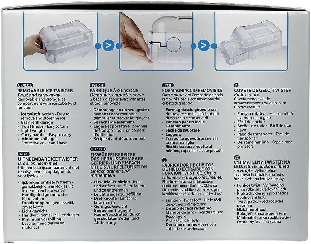 Wpro ICM101 Kühlzubehör, Ice Mate, Herausnehmbares Eisfach, Universell