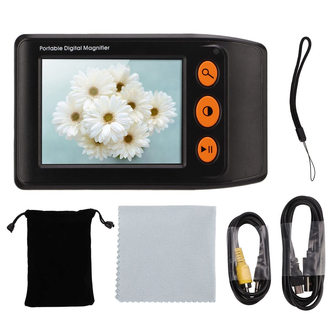 Digitale Videolupe, Hand-Digital-Videolupe Mit 3,5-Zoll-LCD, 2- Bis 25-fachem Zoom Für Verbesserte L