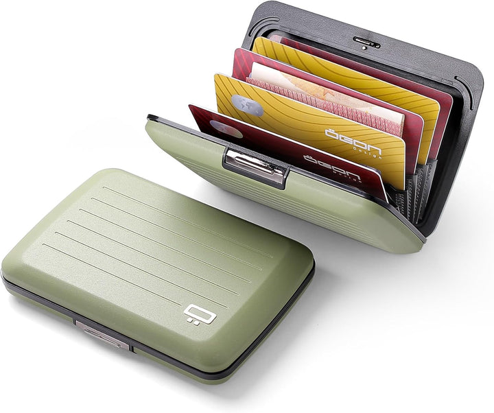OGON Aluminium Geldbörse Smart Case V2 - Einfache Lagerung - Metallverschluss - Kartenetui mit RFID-