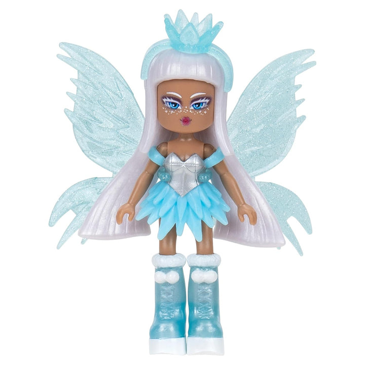 Royale High 7,6 cm Ice Fairy Fashion Doll - 1 Figur mit 9 Modeaccessoires - Virtueller Artikelcode e