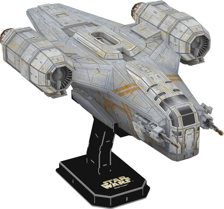 Revell The Mandalorian Kartonmodellbausatz I Detailgetreuer Modelbausatz des RAZOR CREST I für Jung